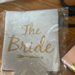 The Bride coozie white