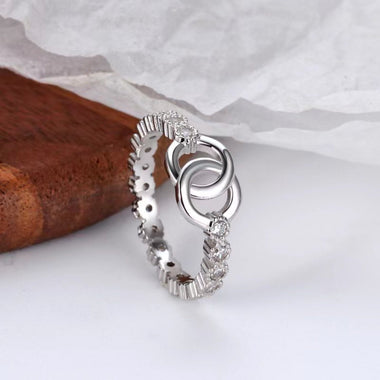 925 Sterling Silver Zircon Ring - Trend Inspo