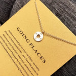 Compass Necklace, Gold
