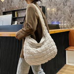 Padded Argyle Quilted Bag