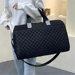 Travel Bag, Quilted, Black