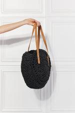 Justin Taylor C'est La Vie Crochet Handbag in Black - Trend Inspo