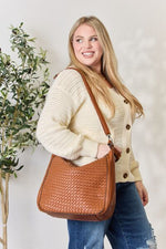 SHOMICO Weaved Vegan Leather Handbag - Trend Inspo