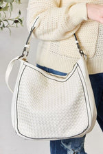 SHOMICO Weaved Vegan Leather Handbag - Trend Inspo