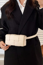 Zenana Vegan Leather Woven Crossbody Bag - Trend Inspo